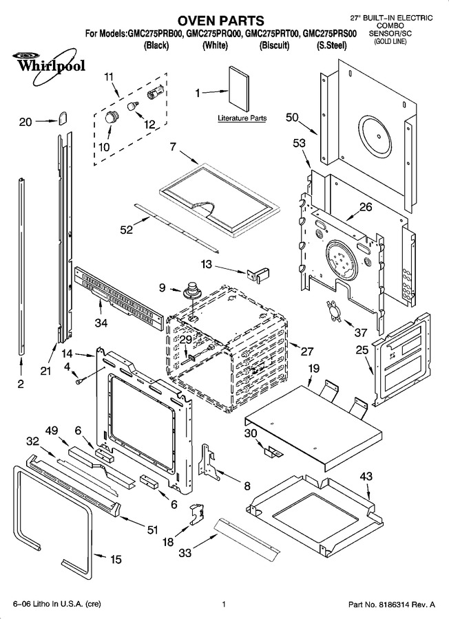 Diagram for GMC275PRQ00