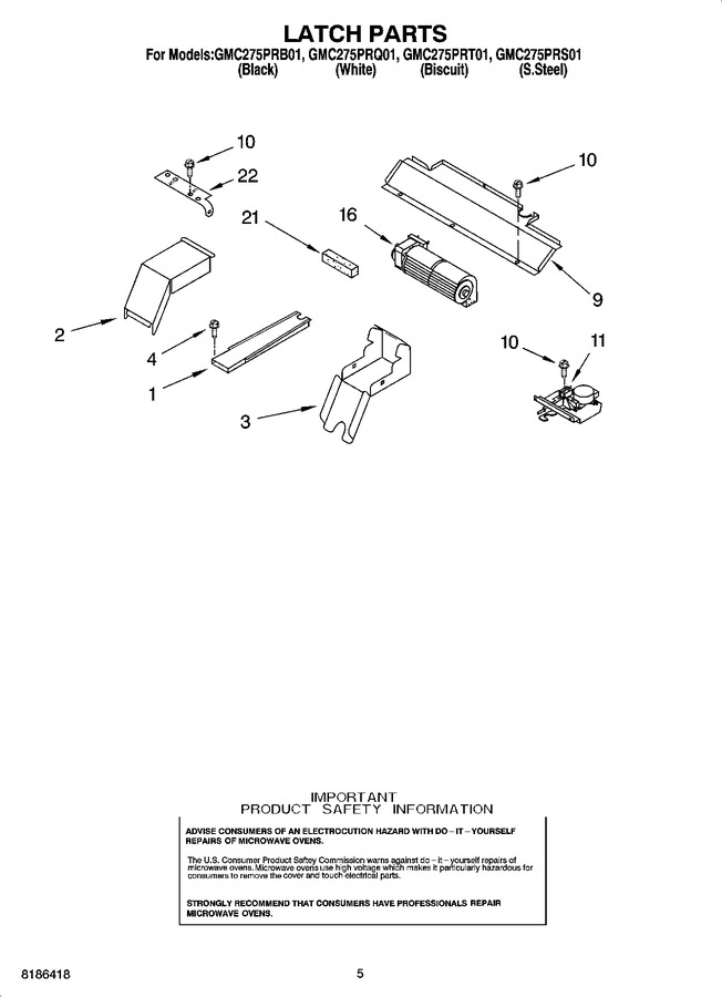 Diagram for GMC275PRB01