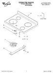 Diagram for 01 - Cooktop Parts