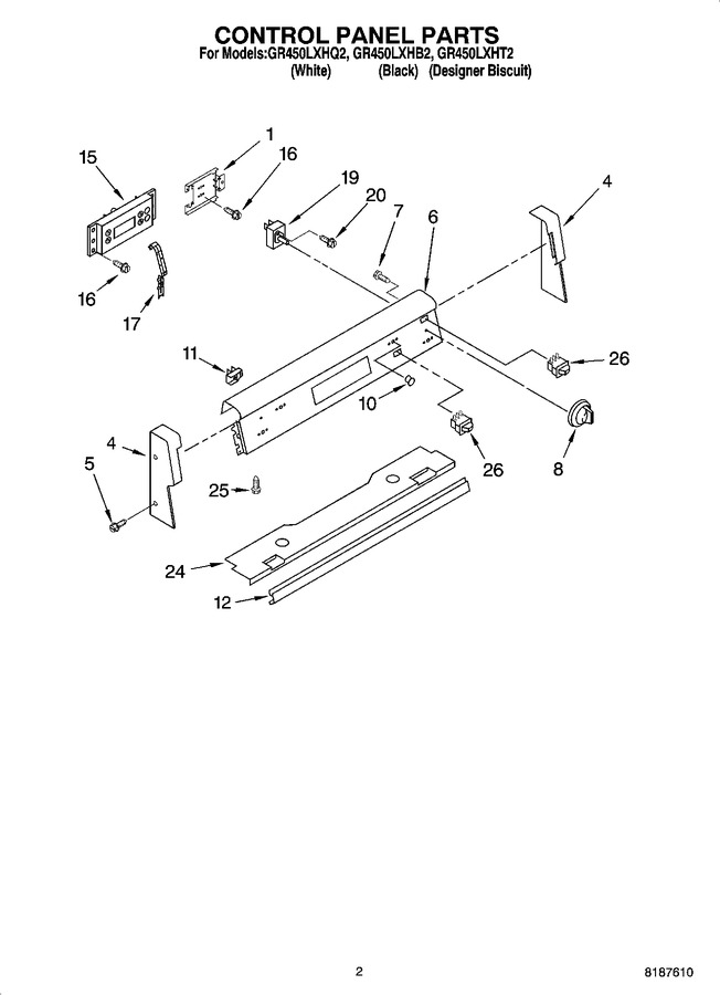 Diagram for GR450LXHB2