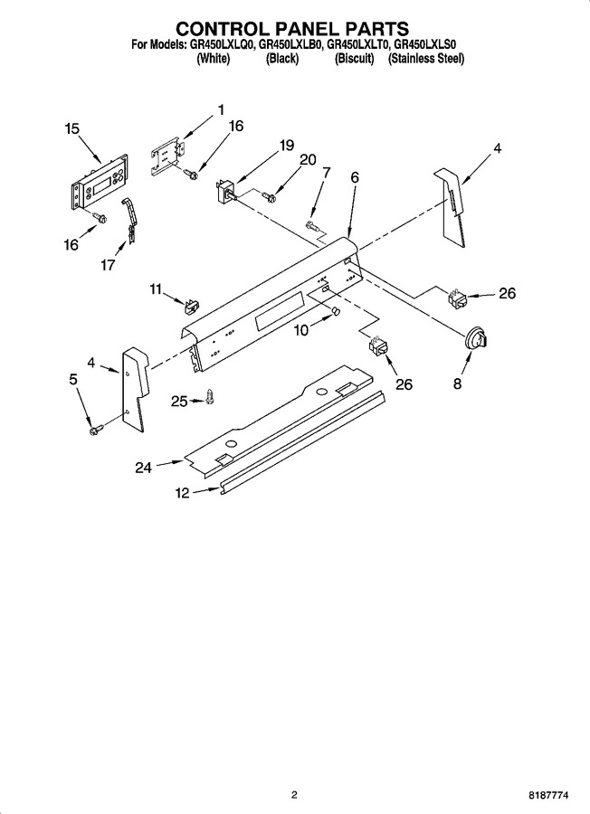 Diagram for GR450LXLB0