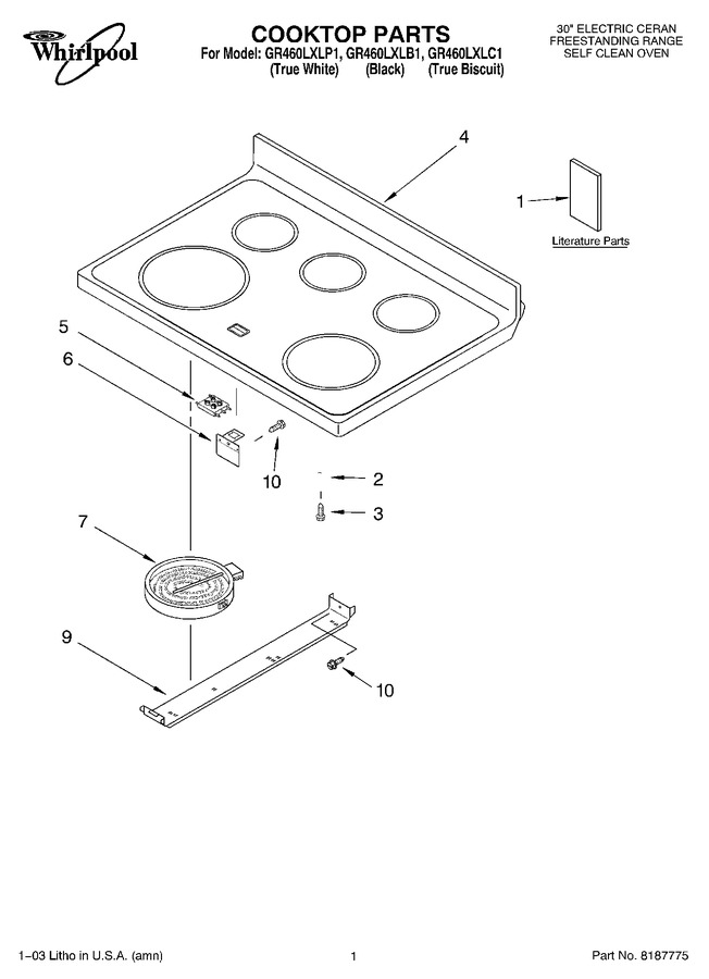 Diagram for GR460LXLB1