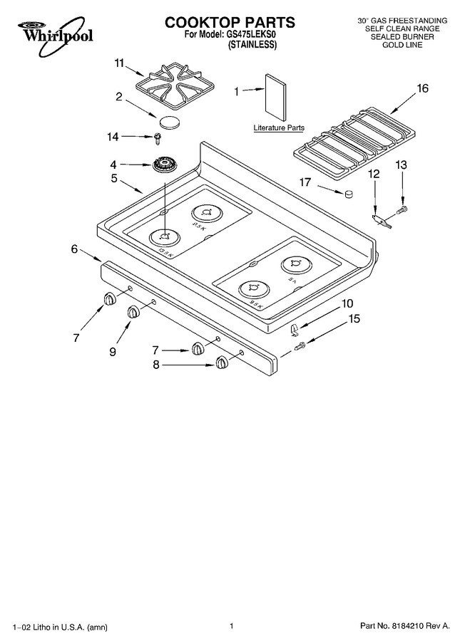 Diagram for GR475LEKS0