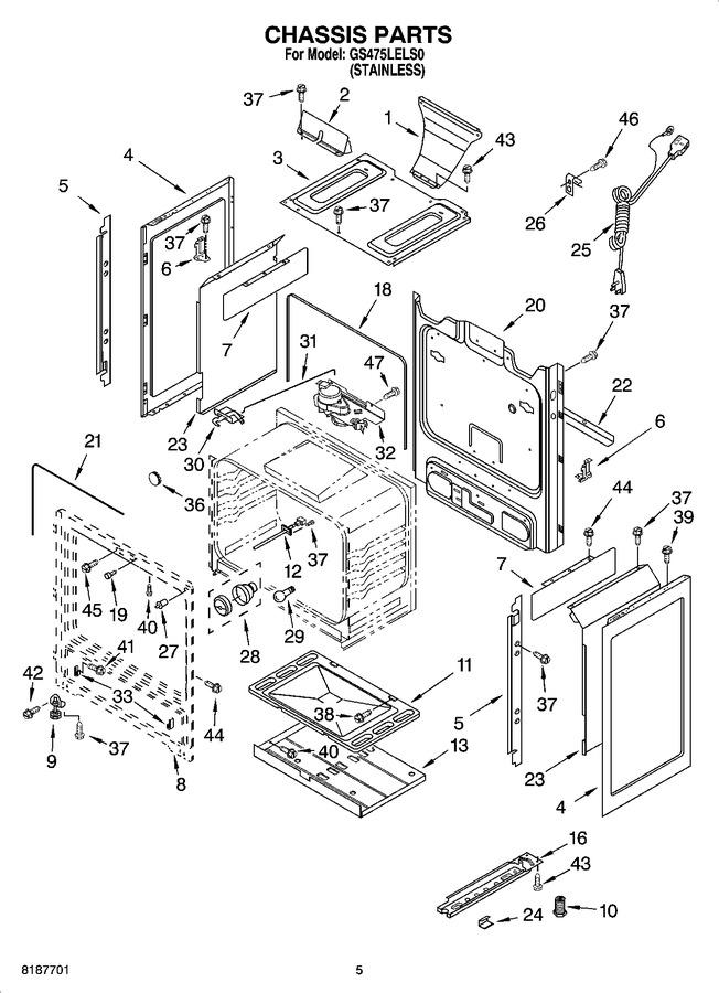Diagram for GS475LELS0