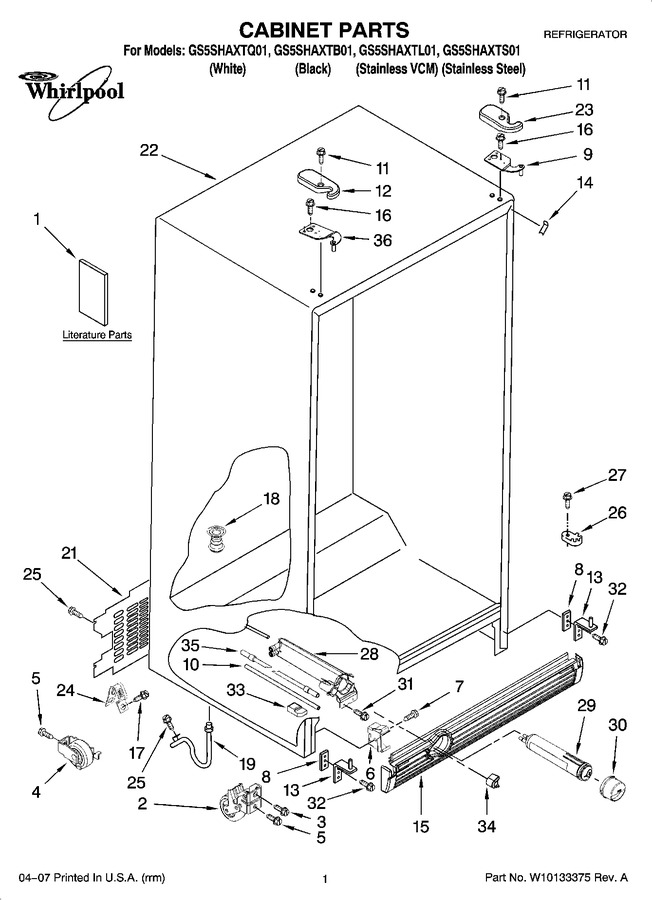 Diagram for GS5SHAXTL01
