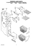 Diagram for 04 - Freezer Liner Parts
