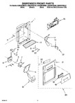 Diagram for 08 - Dispenser Front Parts