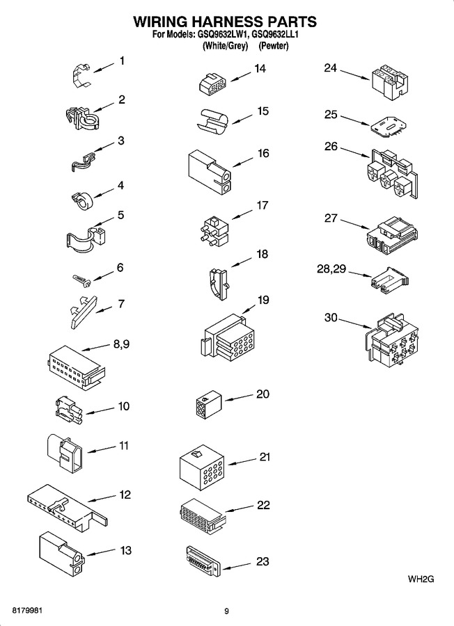 Diagram for GSQ9632LW1