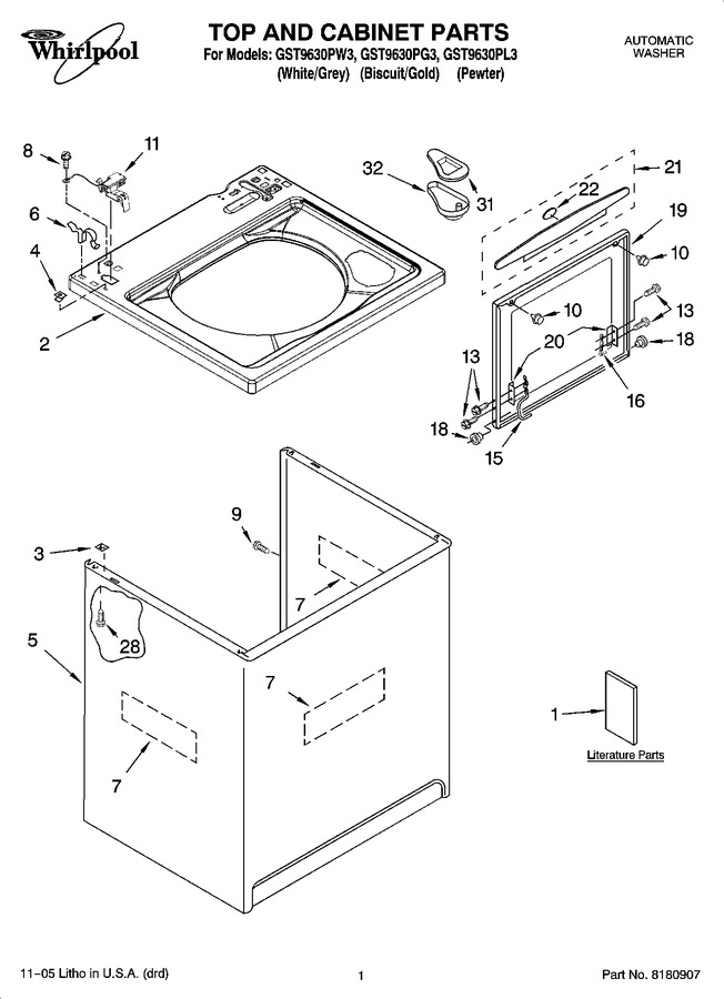 Diagram for GST9630PG3