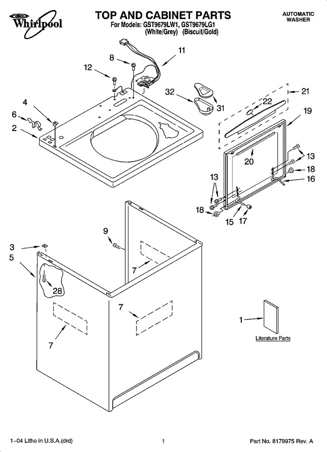 Diagram for GST9679LW1