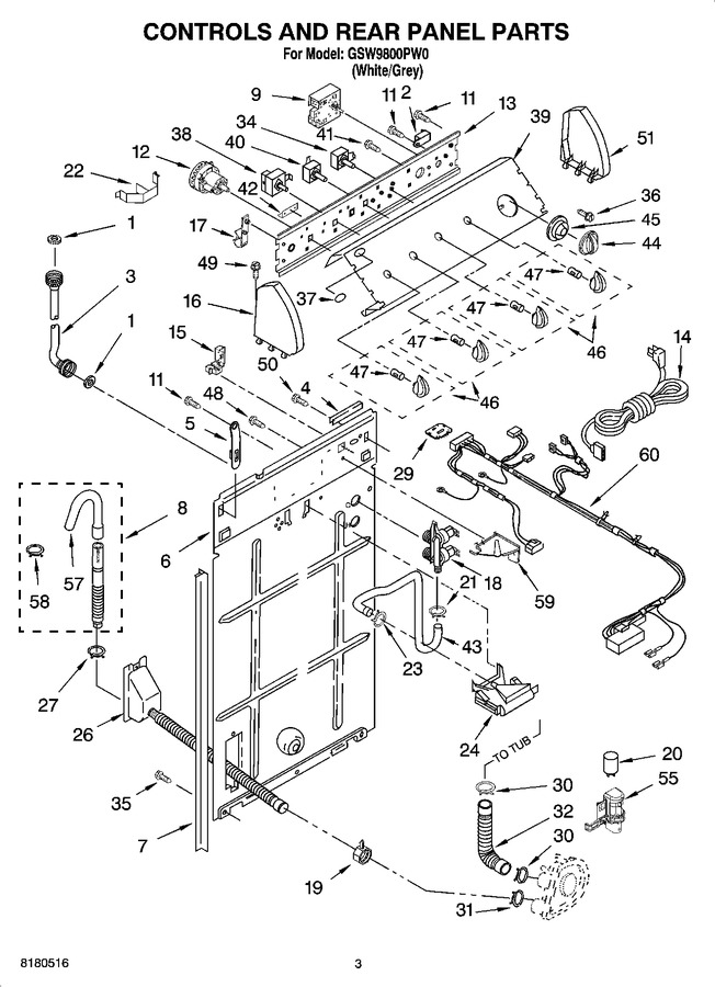 Diagram for GSW9800PW0
