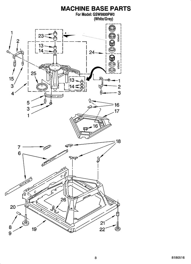 Diagram for GSW9800PW0