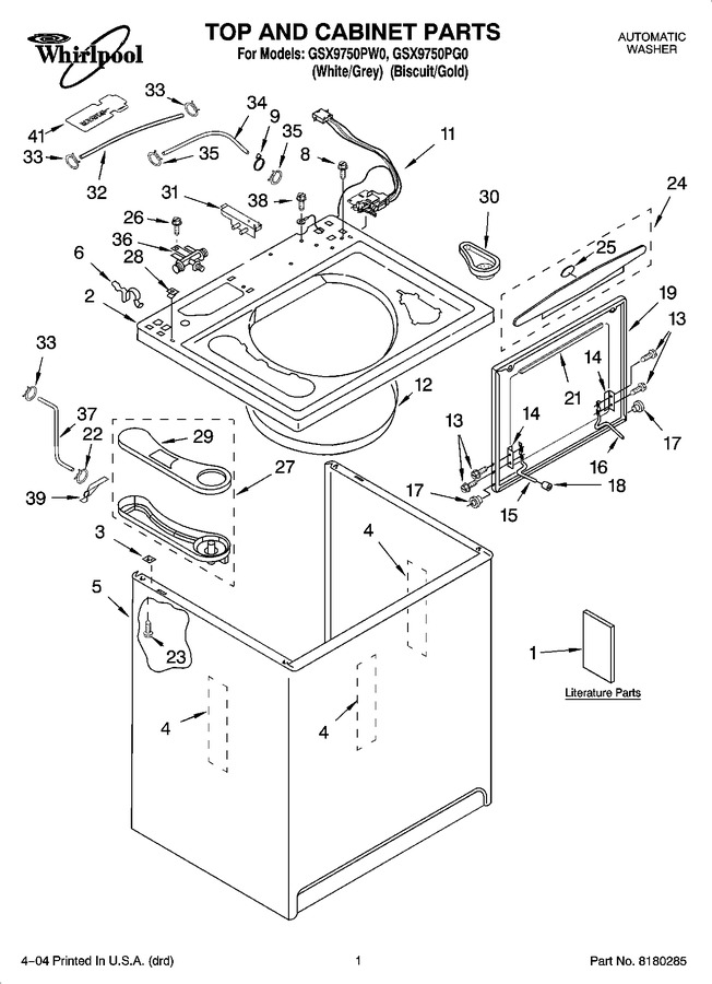 Diagram for GSX9750PW0