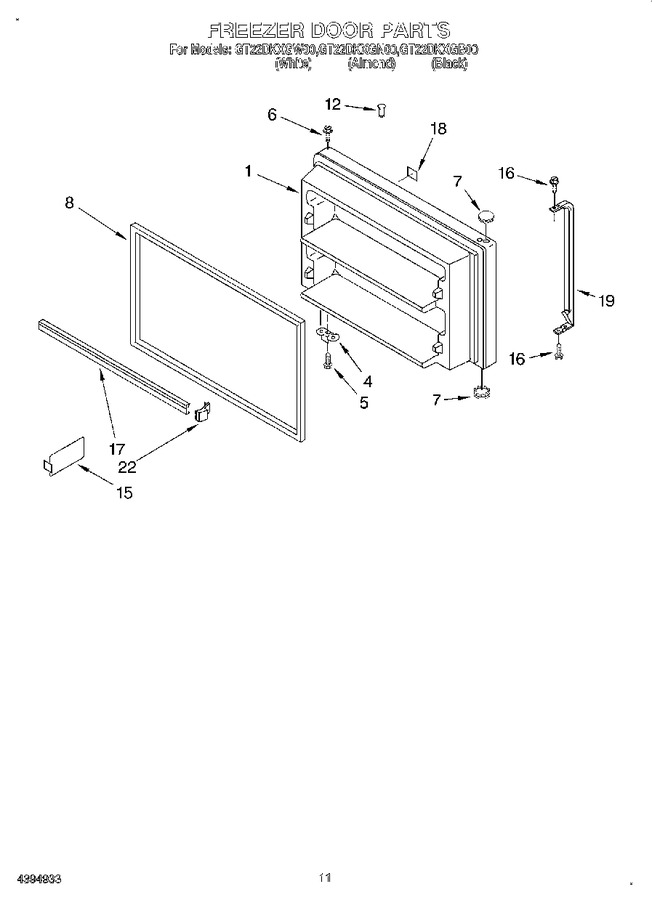 Diagram for GT22DKXGW00