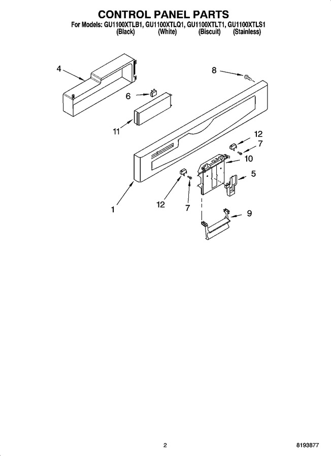 Diagram for GU1100XTLB1
