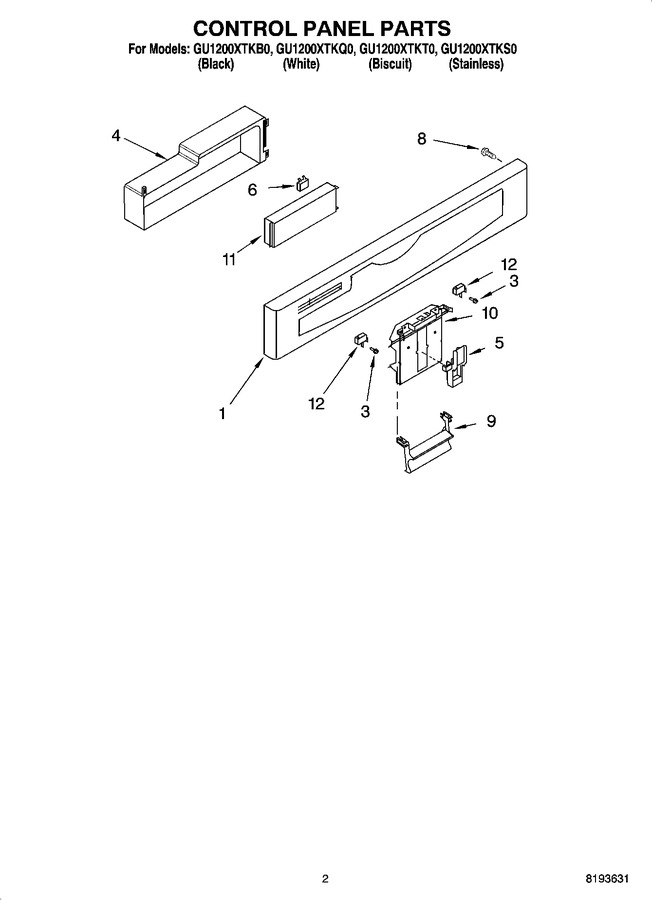 Diagram for GU1200XTKT0