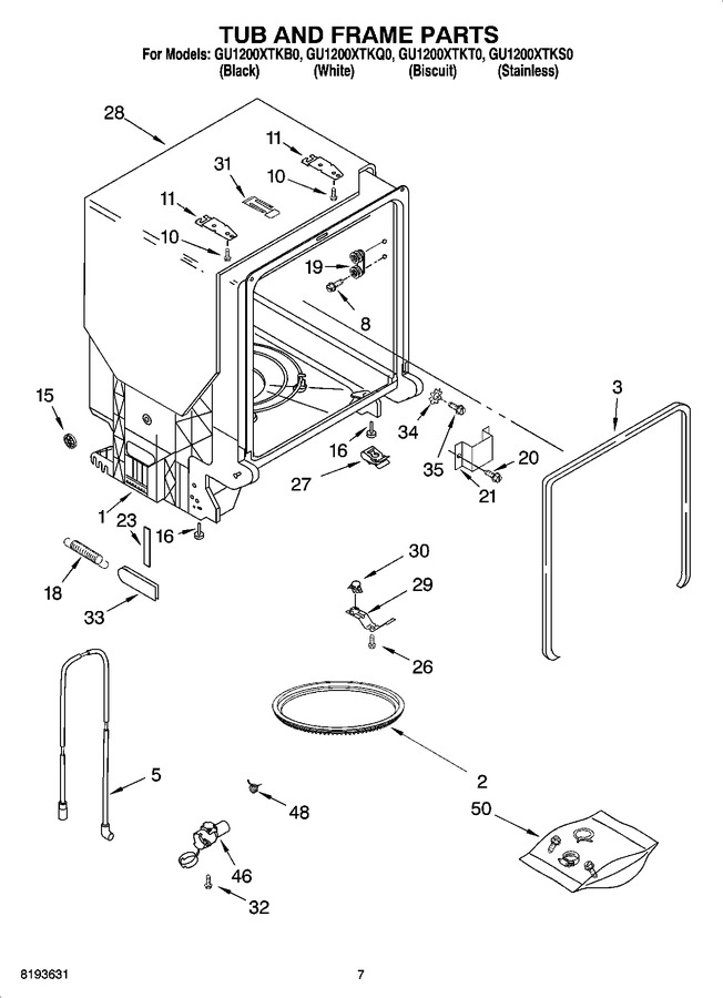 Diagram for GU1200XTKT0