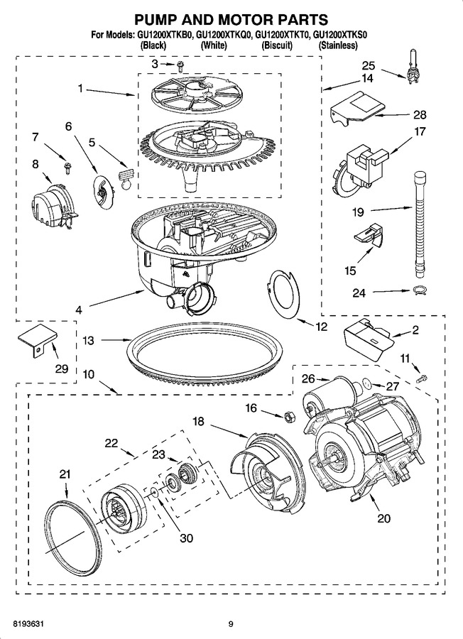 Diagram for GU1200XTKT0