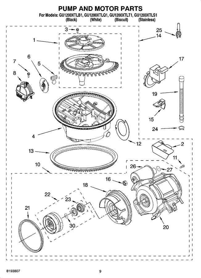 Diagram for GU1200XTLB1