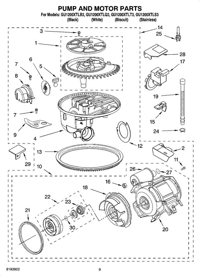 Diagram for GU1200XTLB3