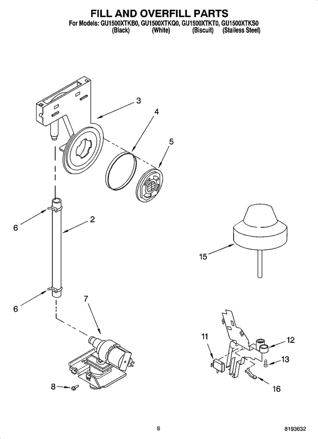 Diagram for GU1500XTKS0