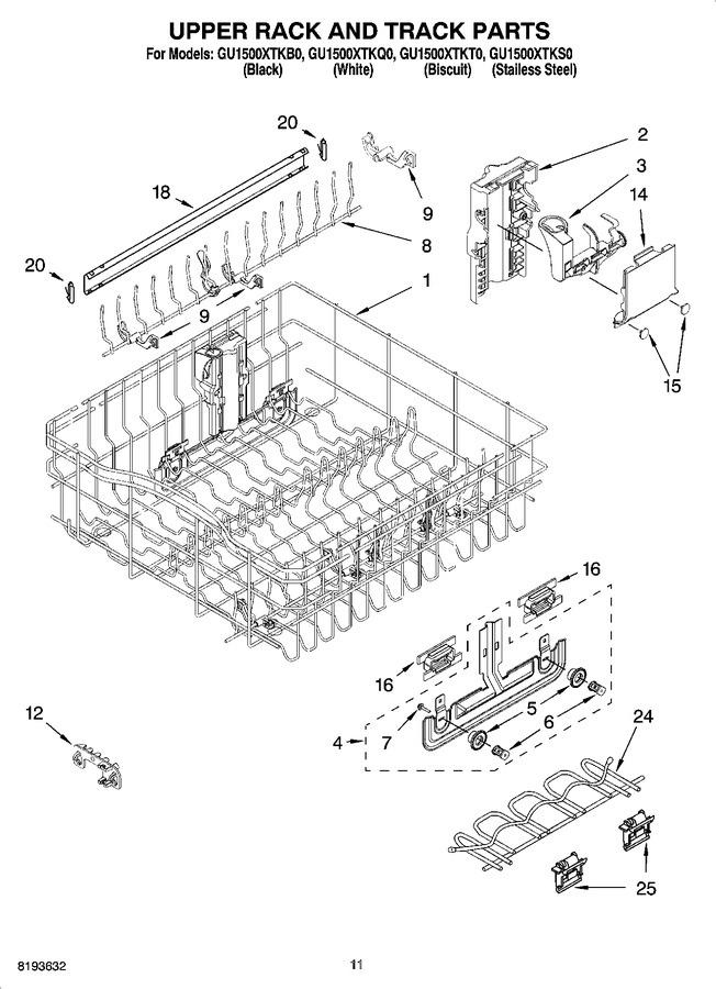 Diagram for GU1500XTKS0