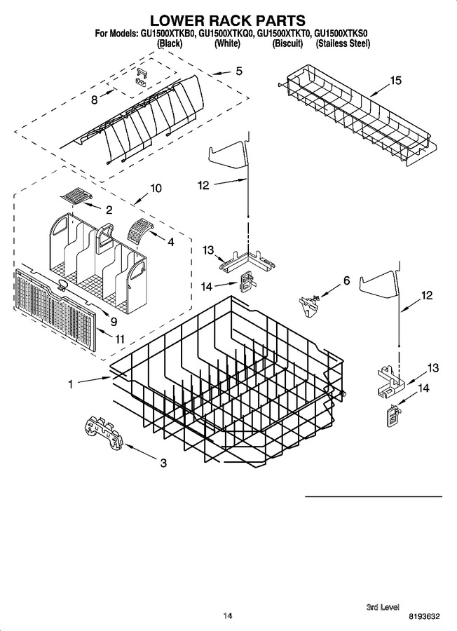 Diagram for GU1500XTKB0