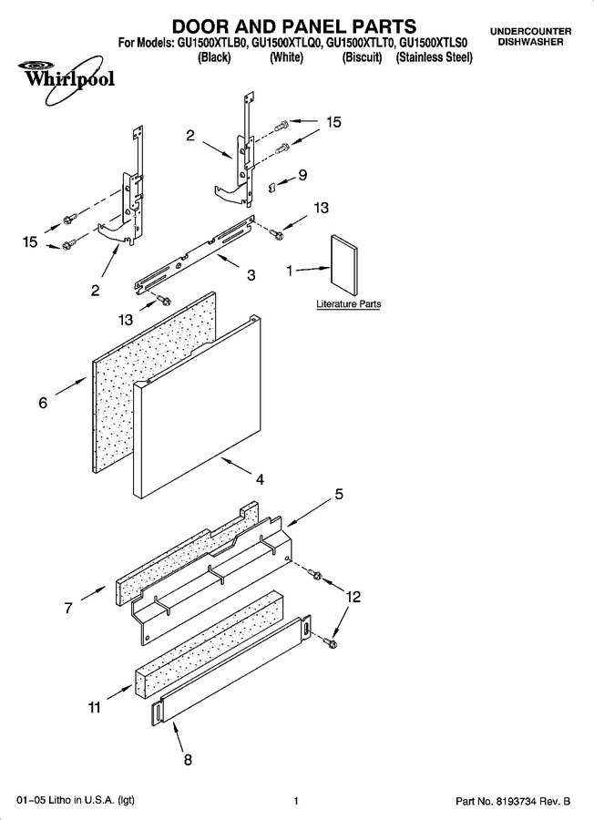 Diagram for GU1500XTLS0