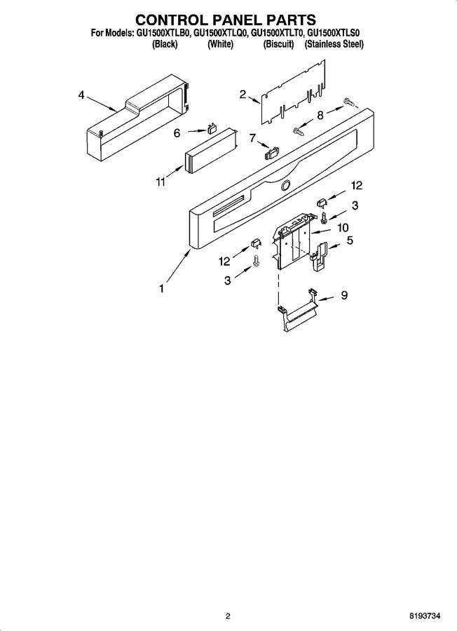 Diagram for GU1500XTLT0