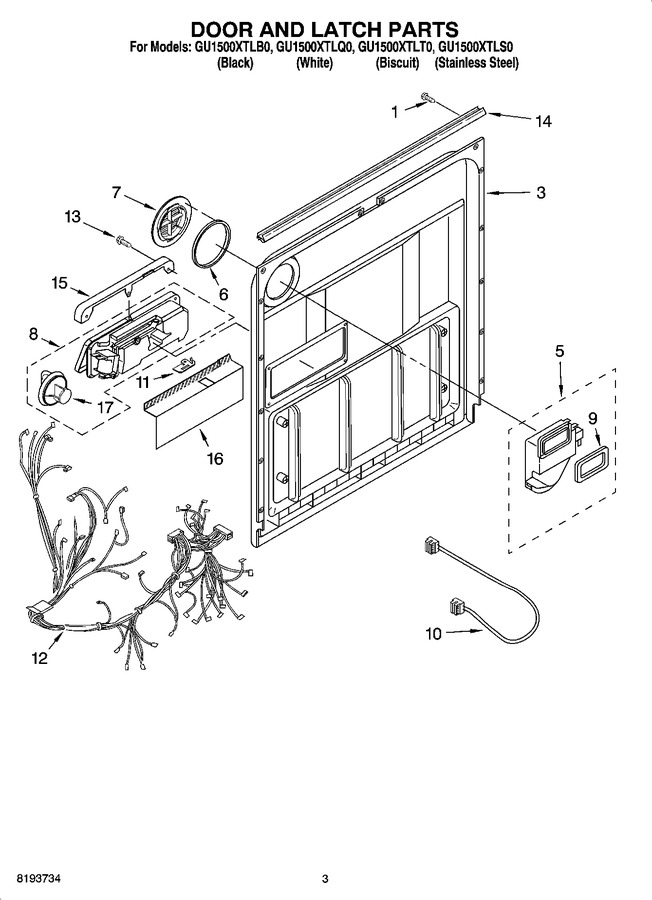 Diagram for GU1500XTLT0