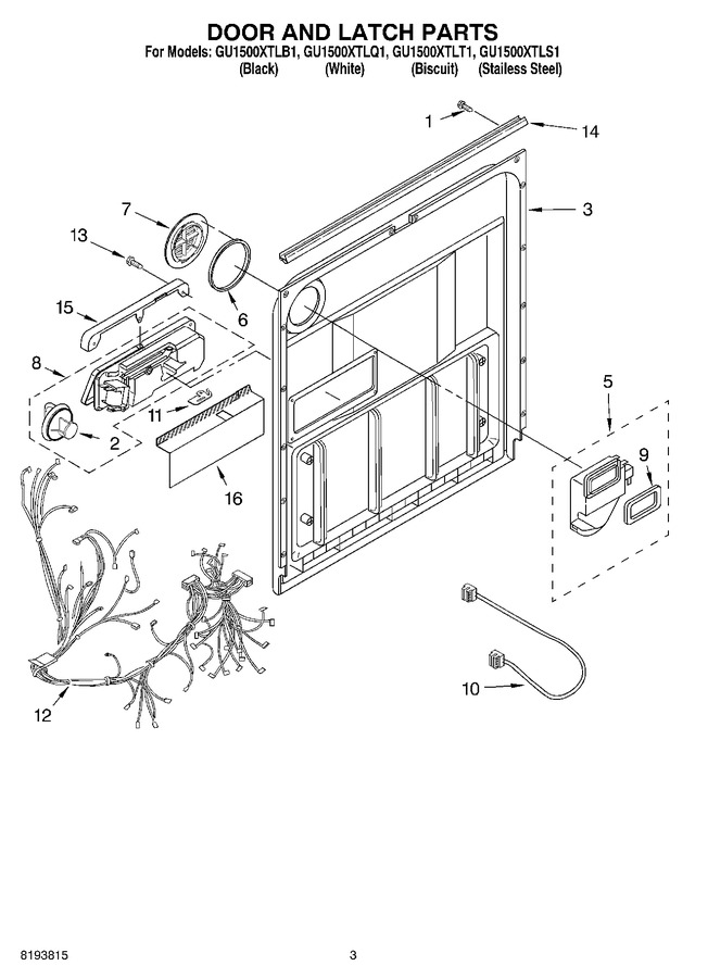 Diagram for GU1500XTLB1