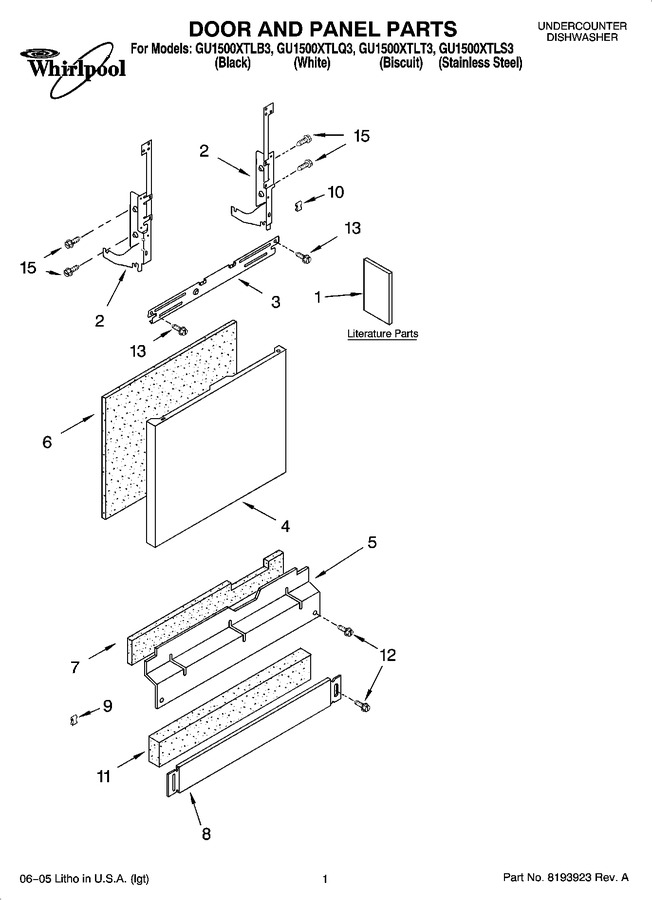 Diagram for GU1500XTLT3