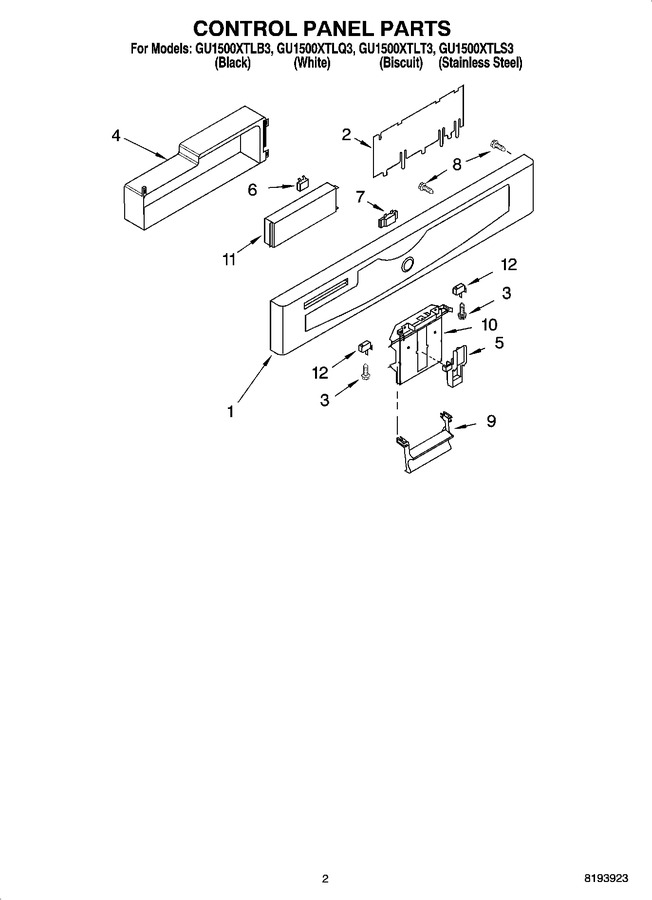 Diagram for GU1500XTLT3