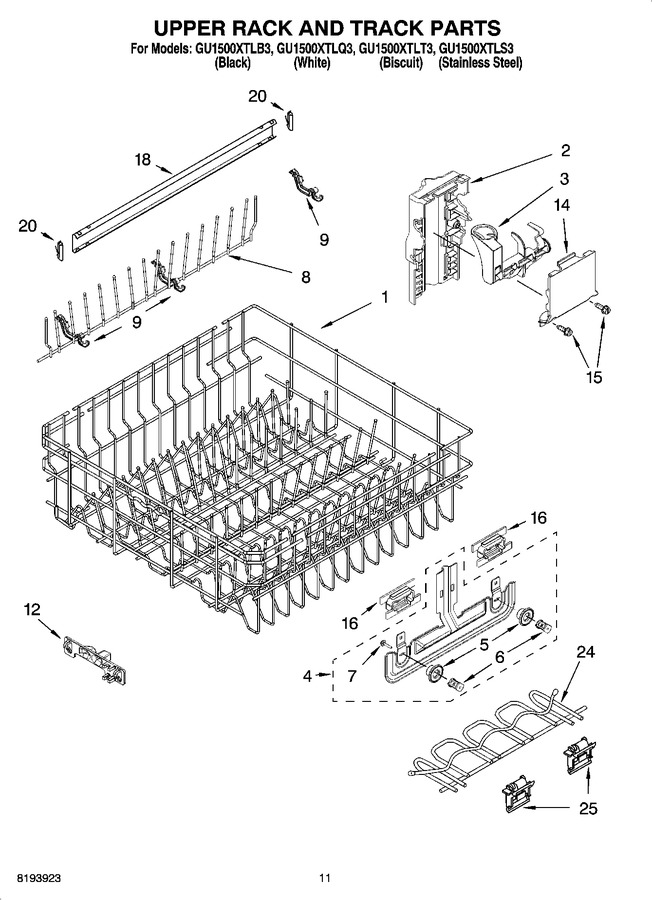 Diagram for GU1500XTLT3