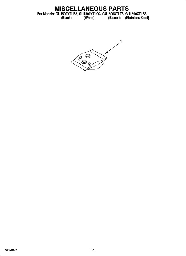 Diagram for GU1500XTLT3