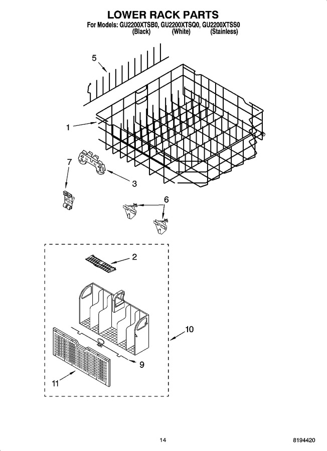 Diagram for GU2200XTSB0