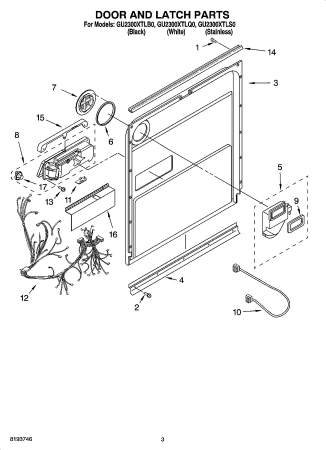 Diagram for GU2300XTLS0