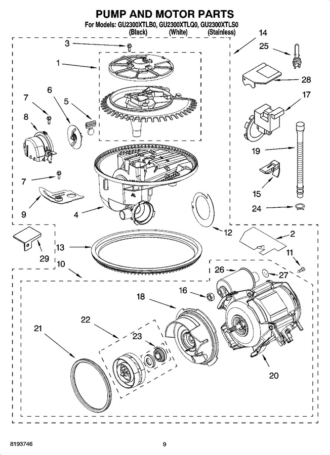 Diagram for GU2300XTLS0