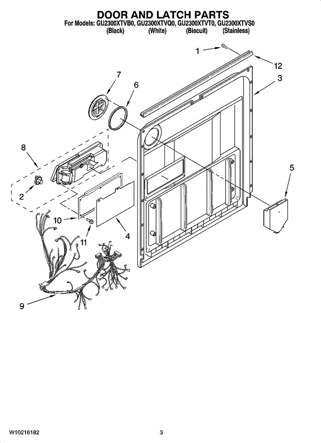 Diagram for GU2300XTVS0