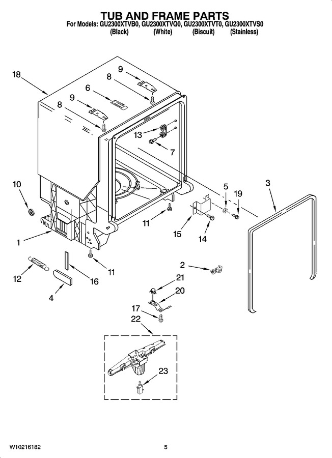 Diagram for GU2300XTVS0