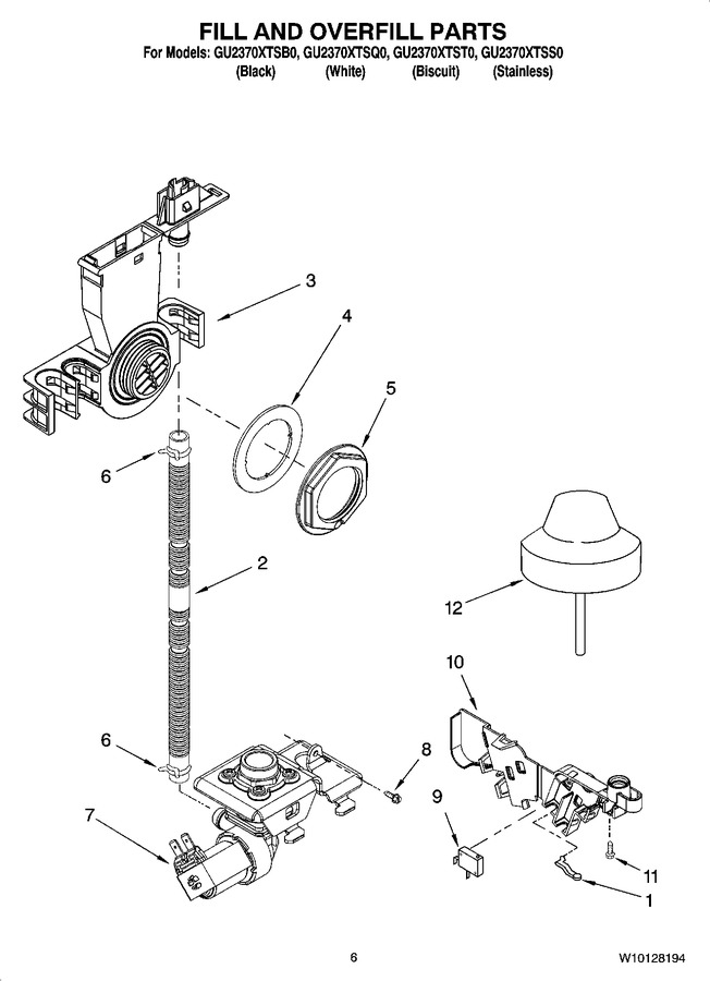 Diagram for GU2370XTSB0