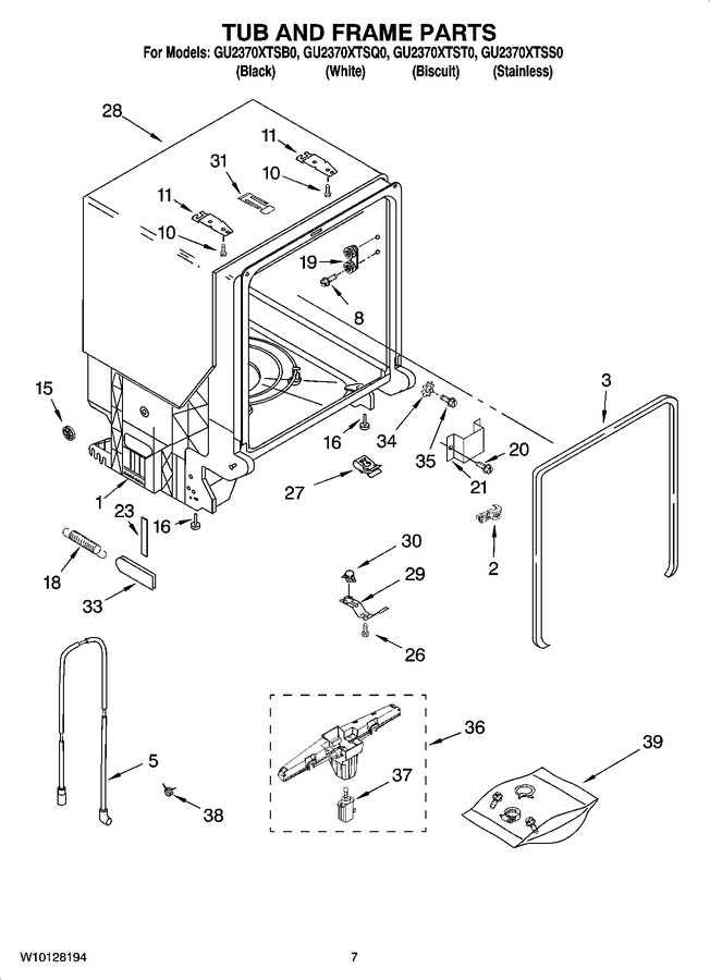 Diagram for GU2370XTSQ0