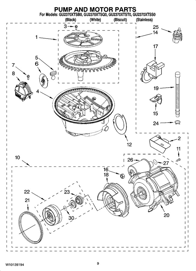 Diagram for GU2370XTSQ0