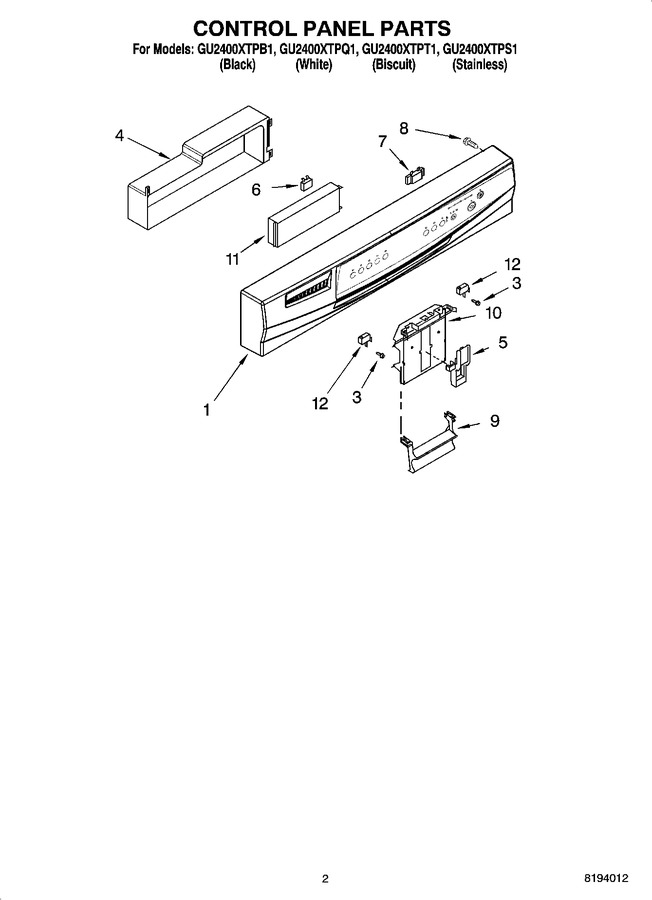 Diagram for GU2400XTPT1