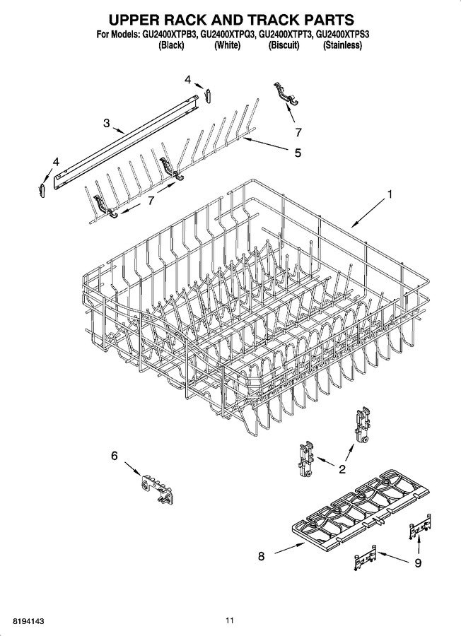Diagram for GU2400XTPB3