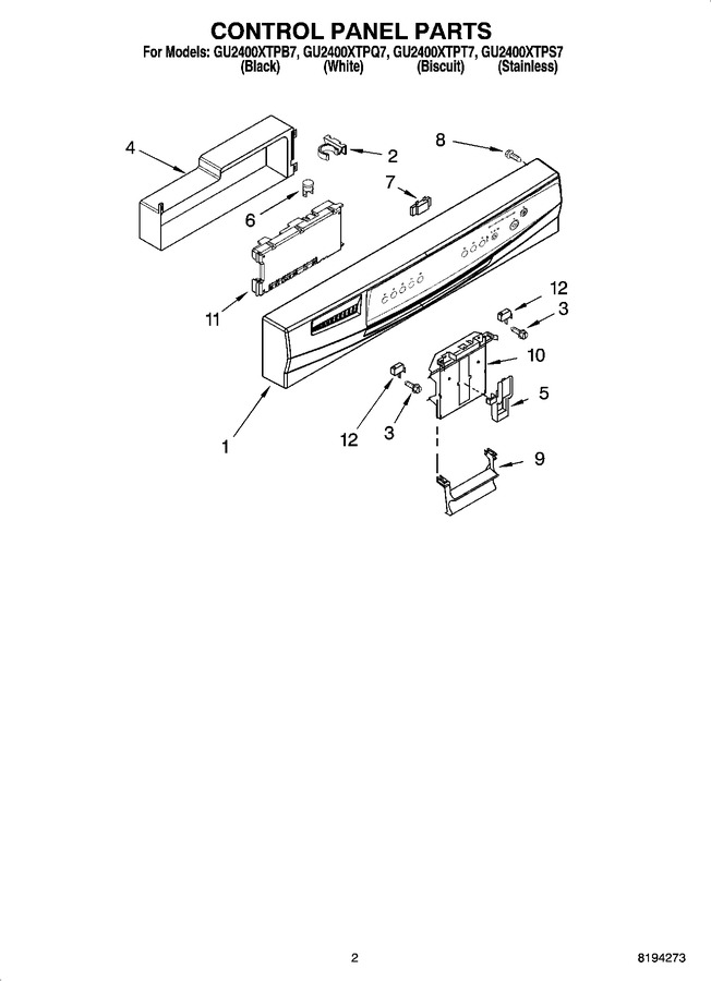 Diagram for GU2400XTPB7
