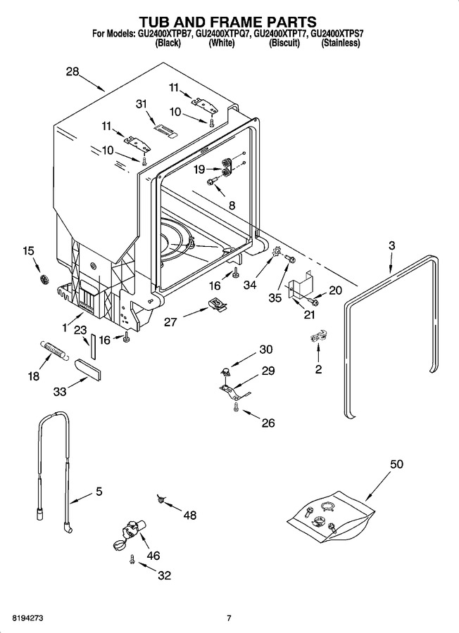 Diagram for GU2400XTPB7