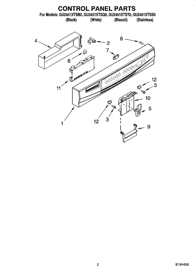 Diagram for GU2451XTSQ0