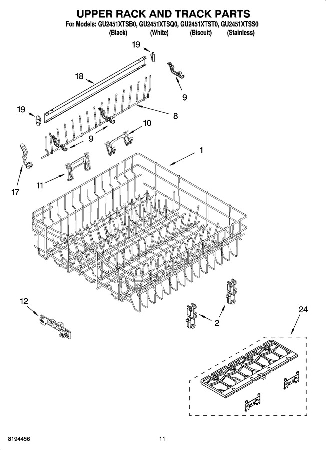 Diagram for GU2451XTSB0