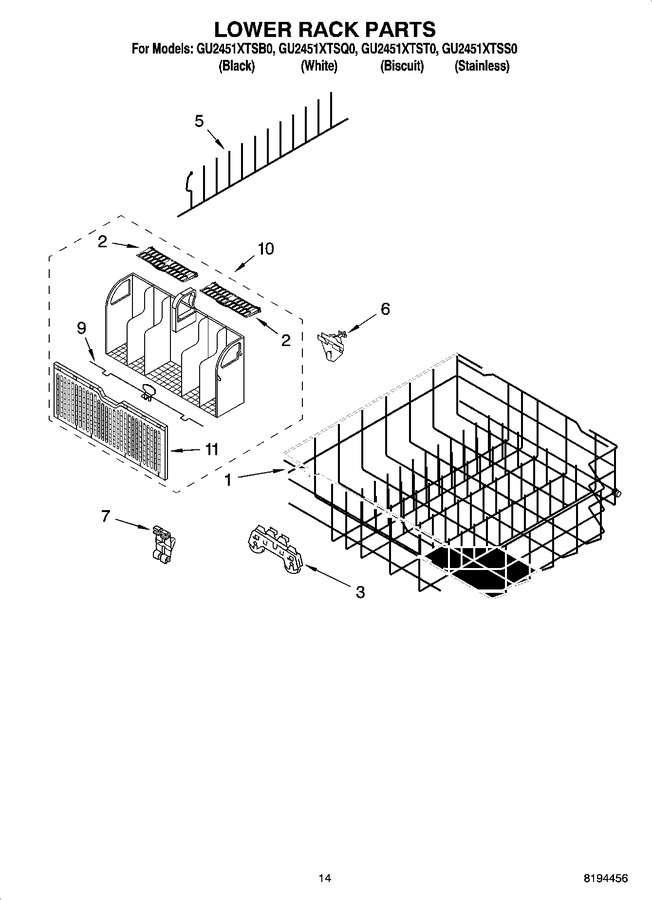 Diagram for GU2451XTSQ0
